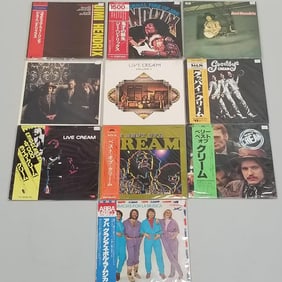 10 record albums incl Jimi Hendrix (Japan), Cream (Japan), Abba (Japan)