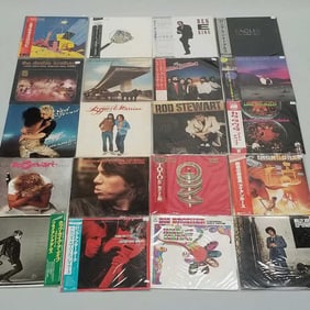 20 record albums incl Rolling Stones (Japan), Ben E King (Promo ?), Rod Stewart, Eagles, Iron