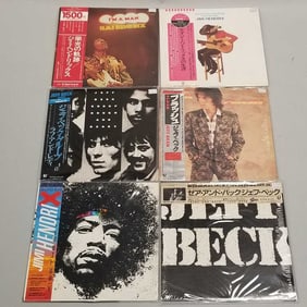 6 record albums some Japan press: 3 Jimi Hendrix & & 3 Jeff Beck