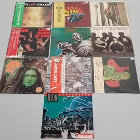 10 vintage record albums incl Quadrophenia, Queen, Chicago, etc.