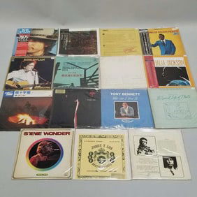 15 record albums some Japan press: Bob Dylan, UB40, Hank Snow, CSNY, Steely Dan, Stevie Wonder