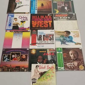 13 Jazz record albums some Japan press- Bobby Blond, Quincy Jones, Birds on Fire, Charlie Mingus,