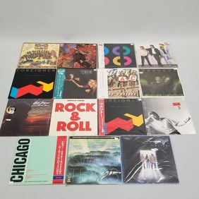 15 record albums some Japan press- Bob Seger, Foreigner, Huey Lewis, Moody Blues, 38 Special,