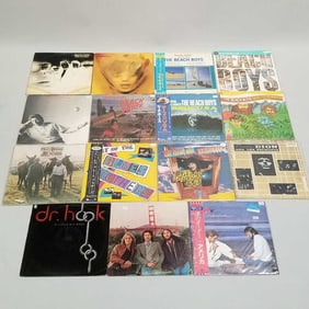 15 record albums some Japan press- Beach Boys Blues Brothers, Weird Al, America, The Rolling Stones