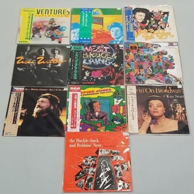 10 record albums some Japan press- Flat/ Scruggs, Willie & Poor Boys, Wet Willie, West Bruce Lane,