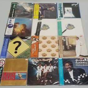 12 record albums some Japan press- Moody Blues, Blue Oyster Cult, Chicago, Ray Parker, Jr, Wilson