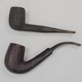 2 English pipes: Dunhill 6120 Briar & Old England- 6" longest