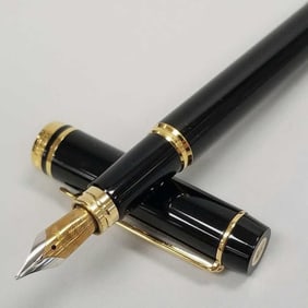 Waterman Le Man 100 fountain pen with 18K nib in case & sleeve- case 1 3/4"H 6 5/8"W 3 1/2"D