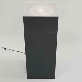 Plexiglass lighted display pedestal stand- 30 1/4H 12" x 12"