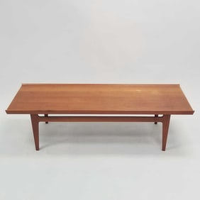 Finn Juhl Danish teak coffee table- 15 1/2"H 57"W 21"D