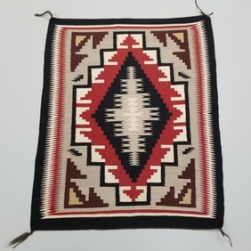 Navajo rug- weaver Ella Dan- Rockpoint, AZ- 28 1/4" x 35 3/4"