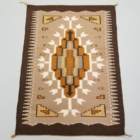 Navajo rug- Burntwater- weaver Lillian Marlowe- 33" x 47 1/2"