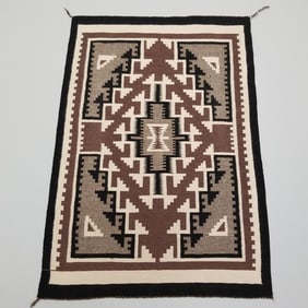 Navajo rug- Two Grey Hills- weaver Verna Dixon Farmington, N.M.- 31" x 45"