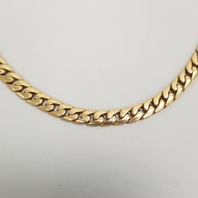 14K gold chain necklace 29.7g, 15"L