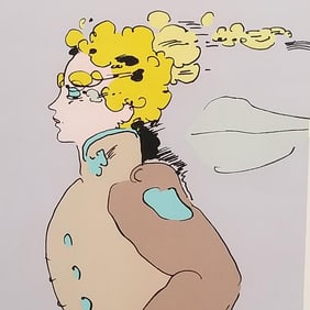 Peter Max "Prince" pencil signed & numbered 183/250 framed lithograph- embossed Peter Max in lower