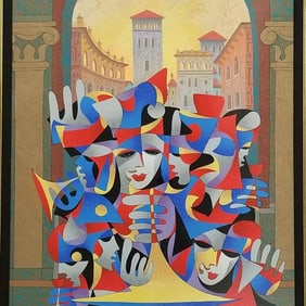 Anotole Krasnyansky signed & numbered AP 34/90 serigraph- 50"H 37 1/4"W