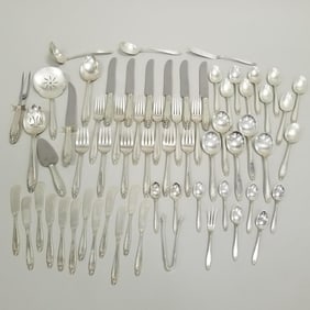 64 pcs International Prelude sterling silver flatware- 61 troy oz. total