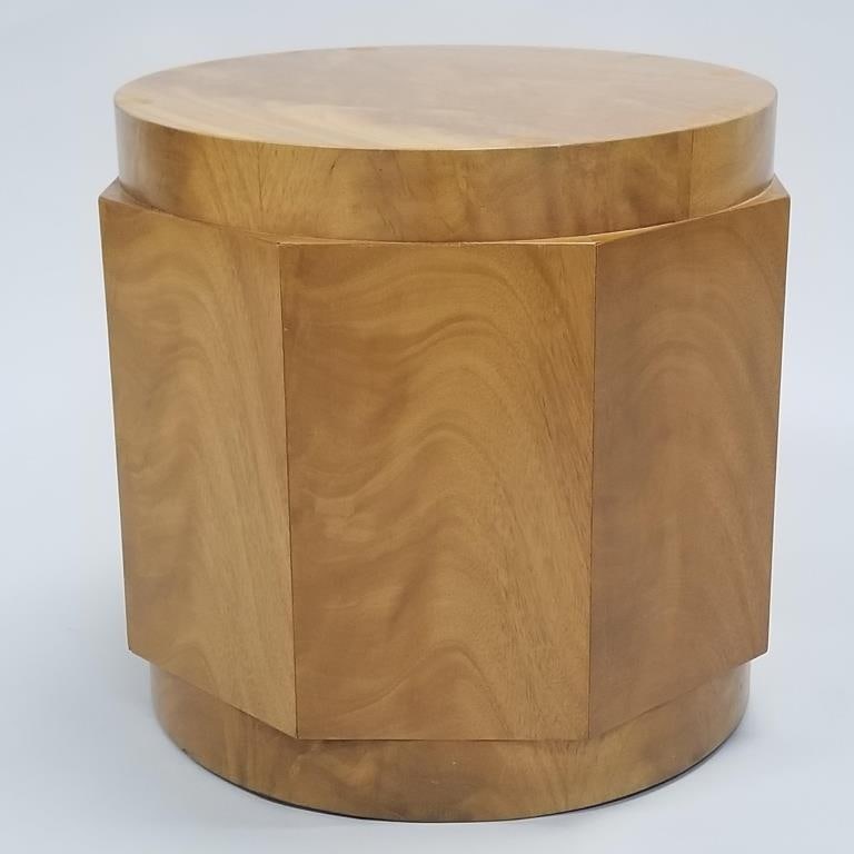 Dunbar octagonal coffee table base #4406- swirled mahogany- signed with tag and original shipping (1 of 13)