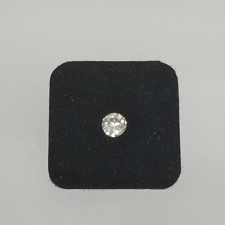 Loose 0.62ct natural euro-cut diamond with appraisal: Loose 0.62ct natural euro-cut diamond with appraisal
