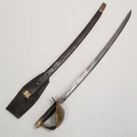 Civil War Naval sword: U.S.S. Wyalusing inscribed Benjamin Lloyd & dated 1863 with scabbard &