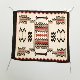 Navajo rug- storm pattern- 36" x 32"