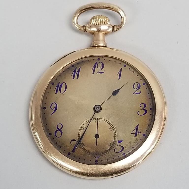 Vintage Longines men's pocket watch in Fahys gold filled case S# 1813560 (currently running) w/ a (1 of 13)