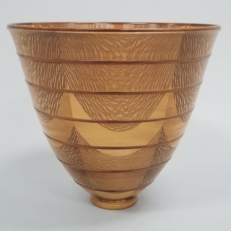 Large Michael Mode turned bowl '05-12- 11 5/8"H 13"D: Large Michael Mode turned bowl '05-12- 11 5/8"H 13"D