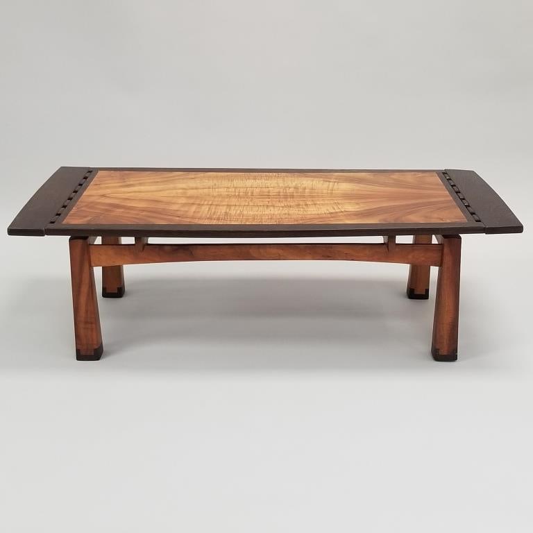 Tai Lake Hawaiian signed & dated 2013 coffee table- 16 3/4"H 54"W 25 1/8"D (1 of 18)