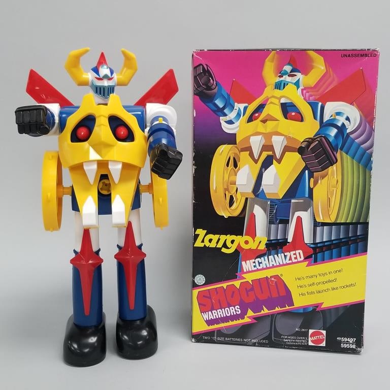 Zargon Shogun Warriors- Mattel- battery op toy- w/ box- unassembled- 14"H 8 1/4"W 4 5/8"D box (1 of 17)