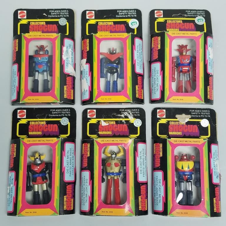 6 Shogun Warriors Collectors die-cast metal toys- Mattel- 1978- in boxes (wear to packaging) 6 1/2"H (1 of 15)