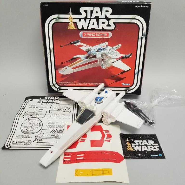 Star Wars X-Wing Fighter- Kenner- in box- No. 38030 (wear to box) 12 1/2"H 14"W 4 1/4"D box (1 of 20)