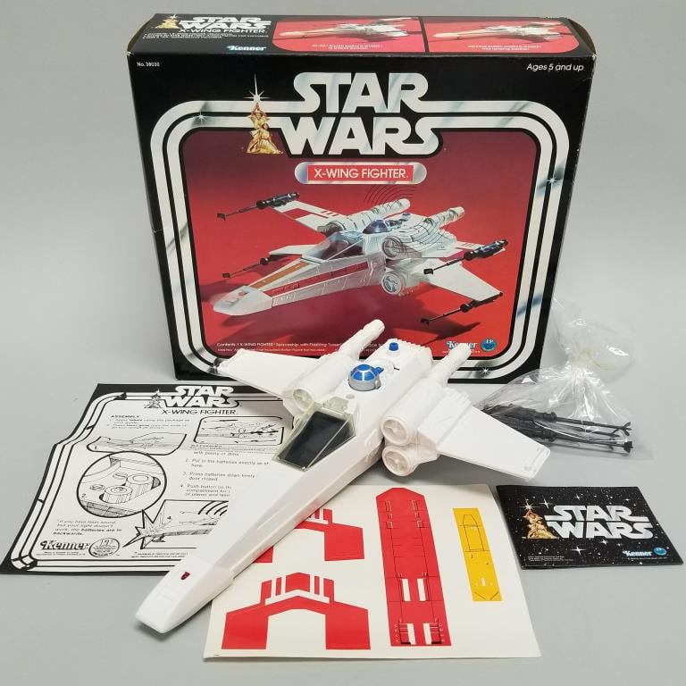 Star Wars X-Wing Fighter- Kenner- in box- No. 38030 (wear to box) 12 1/2"H 14"W 4 1/4"D box (1 of 20)