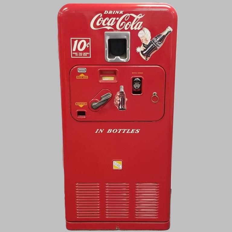 Coca Cola 10 cent Vendorlator VMC 33 bottle vending machine- circa 1955 (currently cooling; motor (1 of 20)