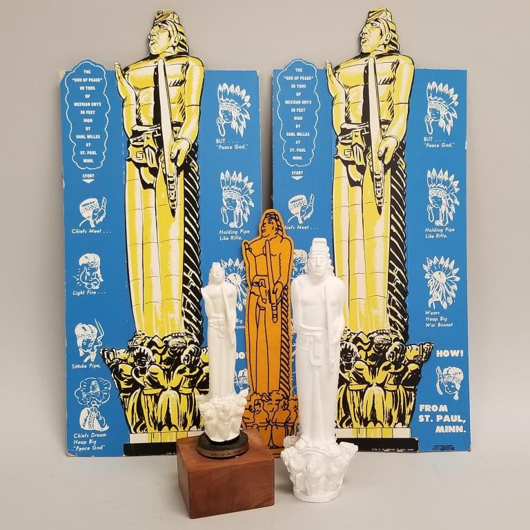 5 "God of Peace" items: 2 diecut cardboard standup displays (20 1/8"H); felt patch (11 1/4"H); (1 of 20)