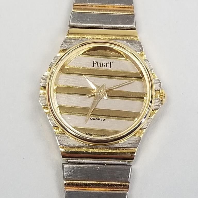 Piaget Polo quartz ladies watch- 2-tone metal- (currently running): Piaget Polo quartz ladies watch- 2-tone metal- (currently running)