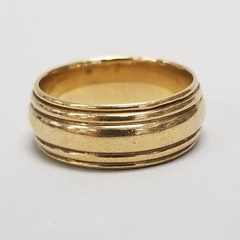14K gold band- 7.2g; size 6 1/2 (1 of 7)