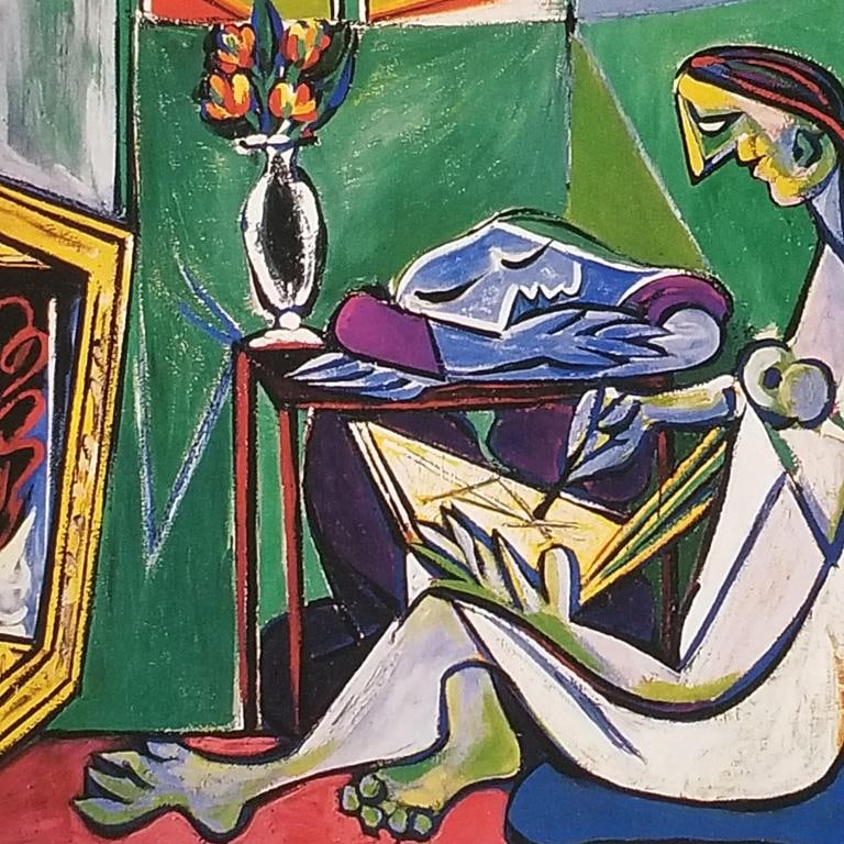 Pablo Picasso giclee- Collection Domaine Picasso- 16/500 with COA & blind stamp- 11 1/2"H 13"W: Pablo Picasso giclee- Collection Domaine Picasso- 16/500 with COA & blind stamp- 11 1/2"H 13"W unframed