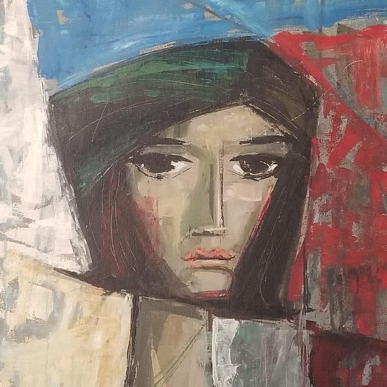 Jordi Vila signed oil painting on canvas- framed 28 1/2"H 24 1/2"W O.D.: Jordi Vila signed oil painting on canvas- framed 28 1/2"H 24 1/2"W O.D.