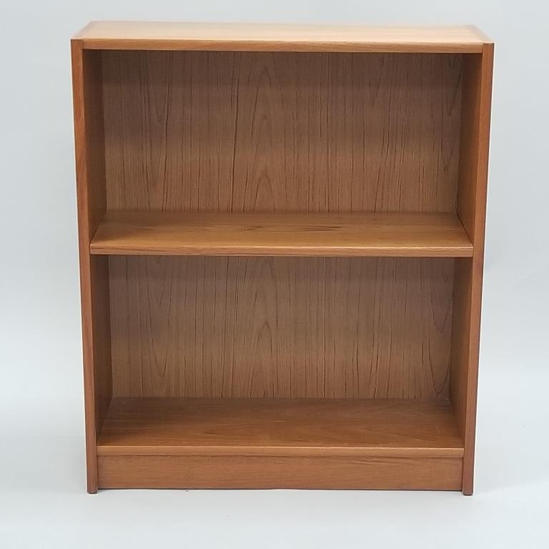 Teak open bookcase with adjustable shelf- 35 1/2"H 30 1/4"W 11 1/2"D: Teak open bookcase with adjustable shelf- 35 1/2"H 30 1/4"W 11 1/2"D
