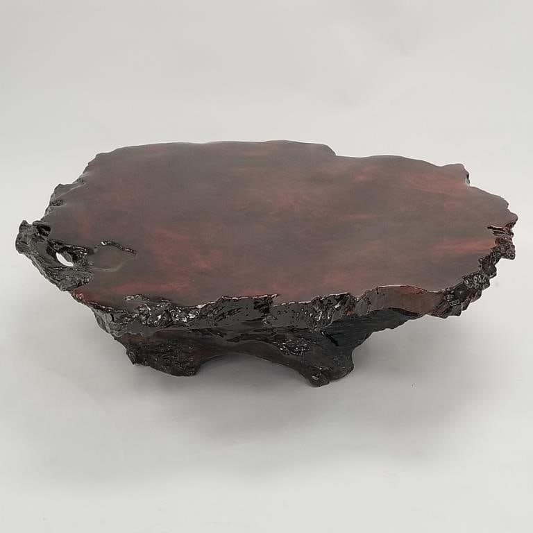 Mid-century tree live edge coffee table- 14"H 45 1/2"W 39"D (1 of 14)