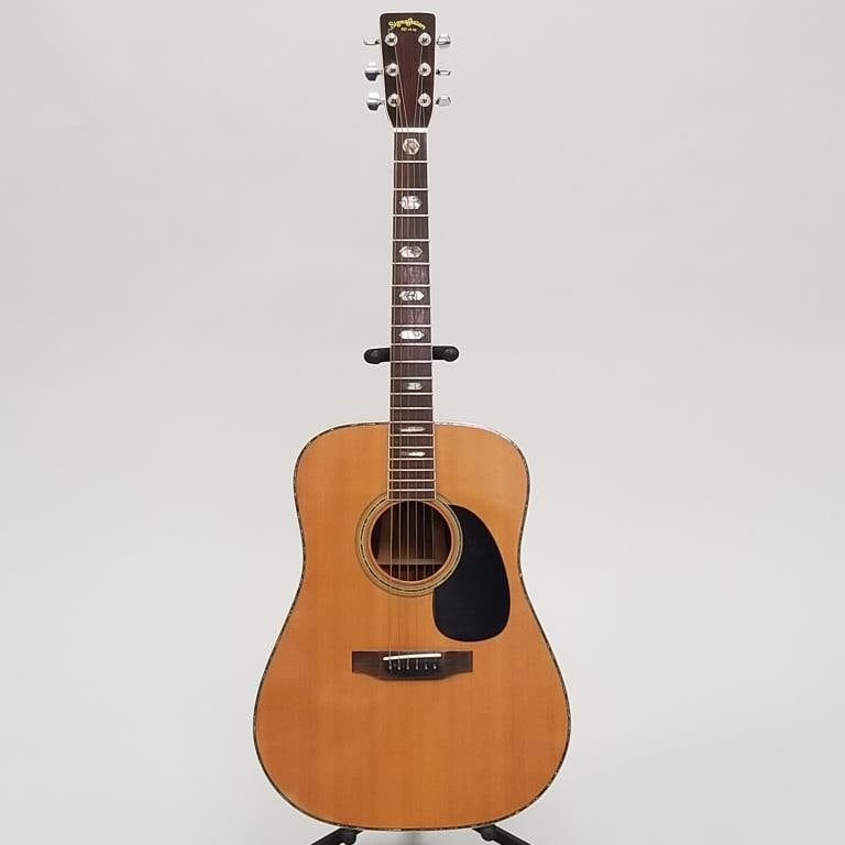 Sigma by Martin acoustic guitar- DR-11; FS84374-826035 (button through back) no case- 41"L 15 3/4"W: Sigma by Martin acoustic guitar- DR-11; FS84374-826035 (button through back) no case- 41"L 15 3/4"W