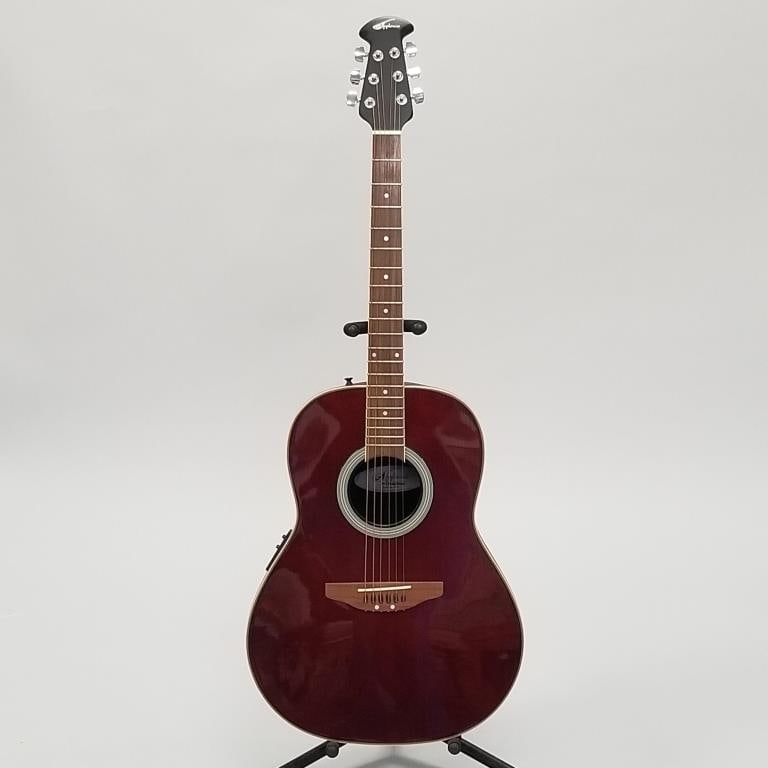 Applause by Ovation acoustic guitar- S# 1116106- no case- 41 1/4"L 15 1/2"W: Applause by Ovation acoustic guitar- S# 1116106- no case- 41 1/4"L 15 1/2"W