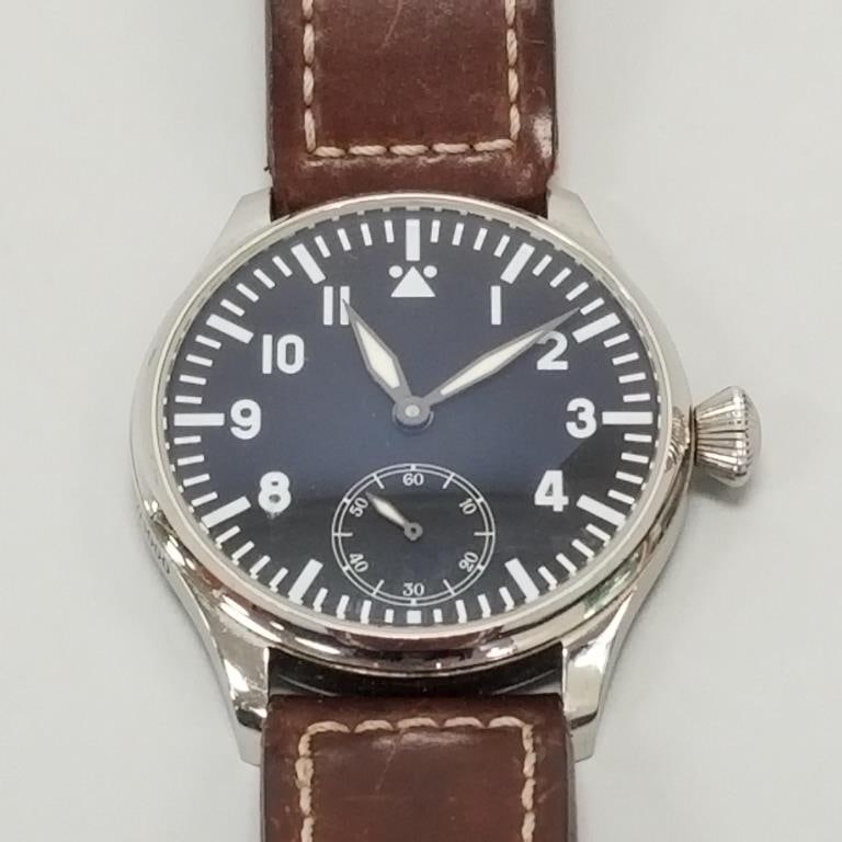 Custom Flieger Swiss limited edition watch- 44mm diameter; working condition (1 of 11)