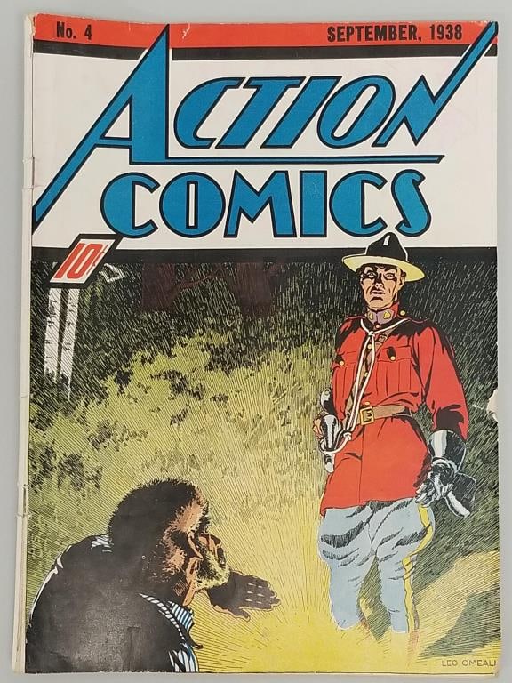 Action Comics #4 comic book (Sept 1938) DC (1 of 15)