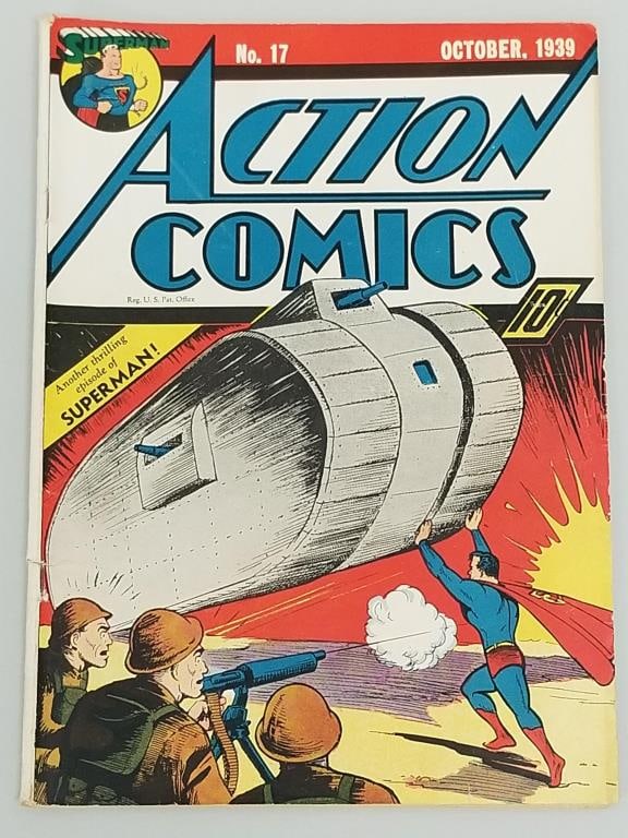 Action Comics #17 comic book (Oct 1939) DC- Superman (1 of 10)