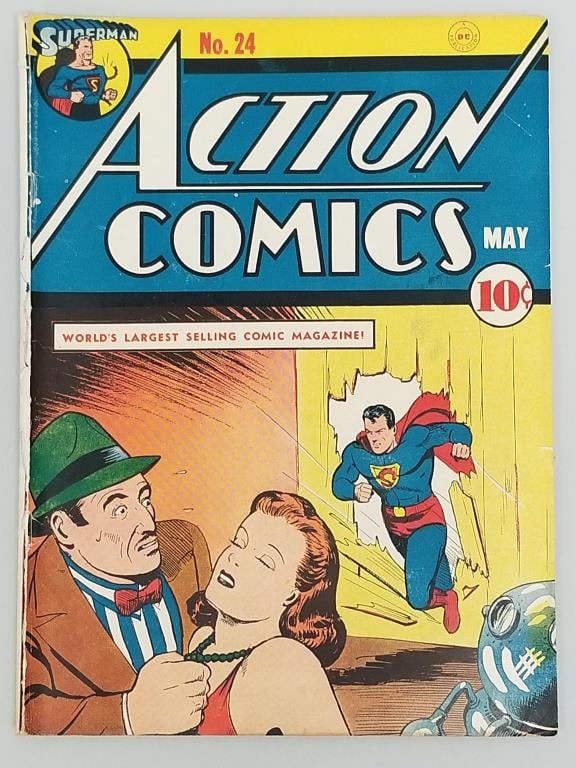Action Comics #24 comic book (May 1940) DC- Superman (1 of 12)