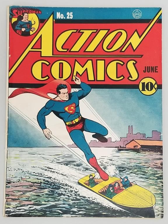 Action Comics #25 comic book (June 1940) DC- Superman (1 of 10)