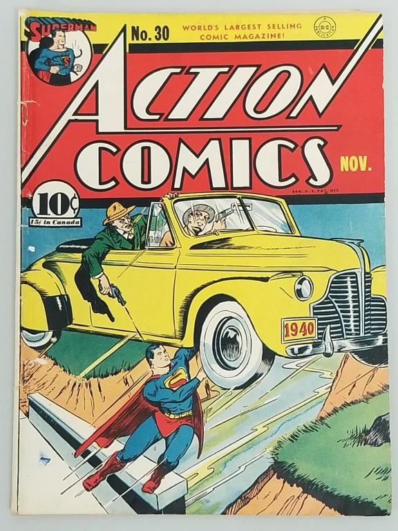 Action Comics #30 comic book (Nov 1940) DC- Superman (1 of 16)