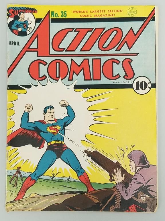 Action Comics #35 comic book (Apr 1941) DC- Superman (1 of 13)