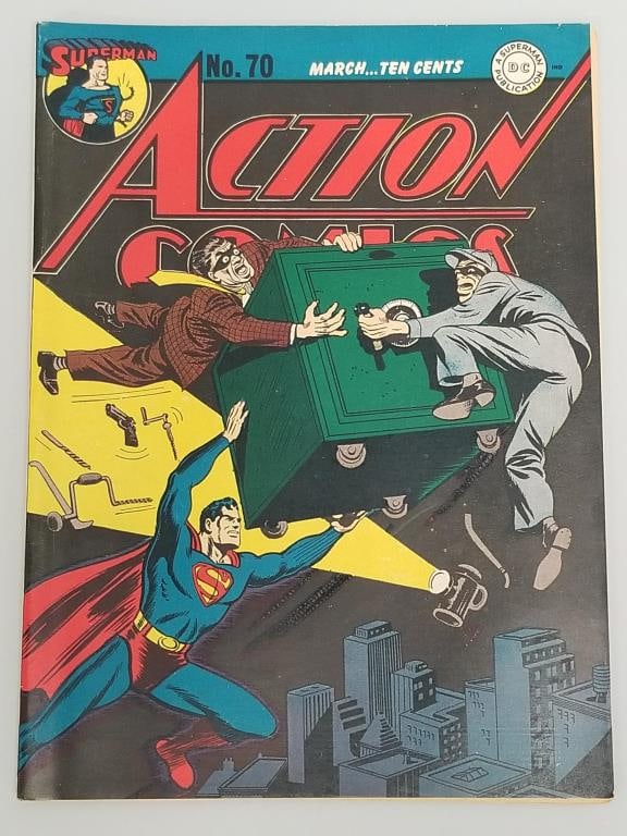 Action Comics #70 comic book (Mar 1944) DC- Superman (1 of 10)